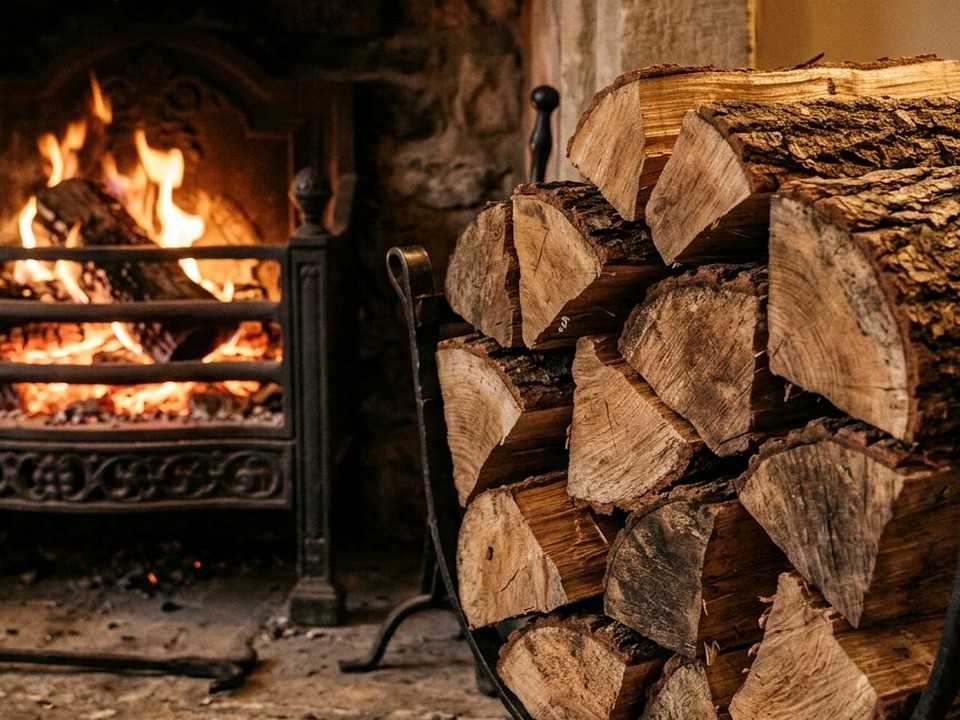 Дрова для постоянного отопления дома в Рогачёво